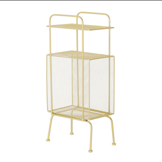 9" Wide Glam Shelf Bookcase Closed Back Shelves Included Bookcase