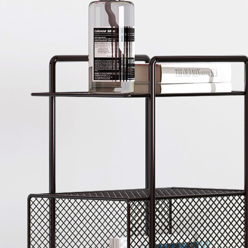 9" Wide Glam Shelf Bookcase Closed Back Shelves Included Bookcase