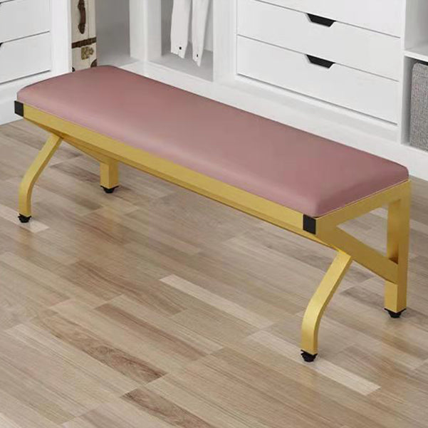 Modern Seating Bench Foam Bench 13.78" W 17.72" H with Legs for Bedroom Brown Clearhalo 'Benches' 'Chairs & Seating' 'furn' 'furn_benches' 'Furniture' 'Living Room Furniture' 6089547