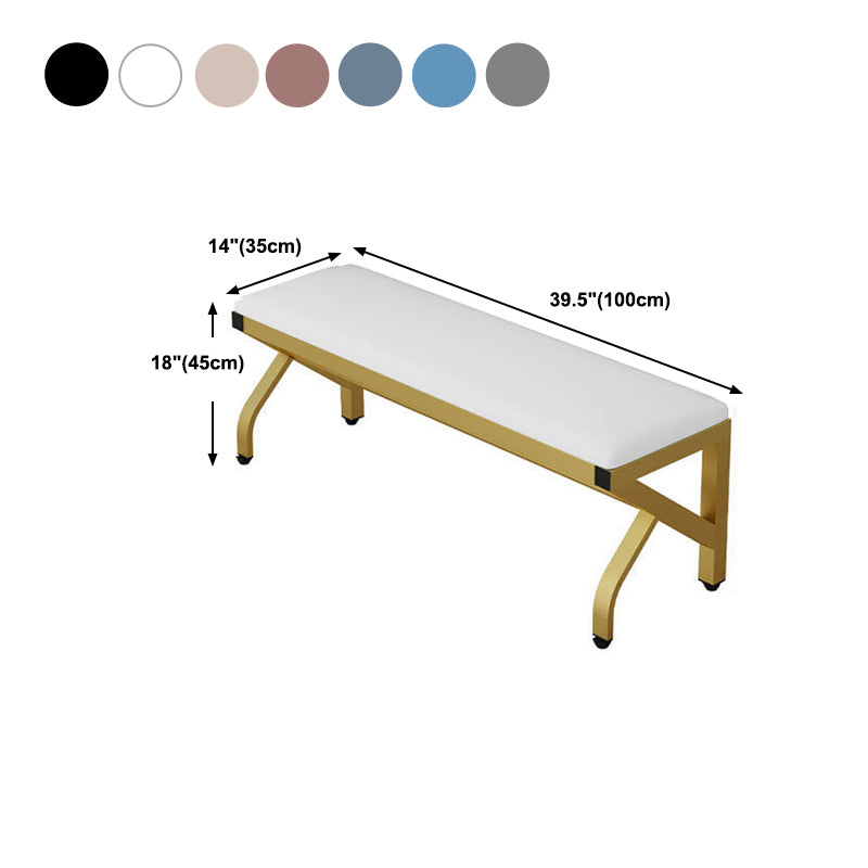 Modern Seating Bench Foam Bench 13.78" W 17.72" H with Legs for Bedroom Clearhalo 'Benches' 'Chairs & Seating' 'furn' 'furn_benches' 'Furniture' 'Living Room Furniture' 6089566