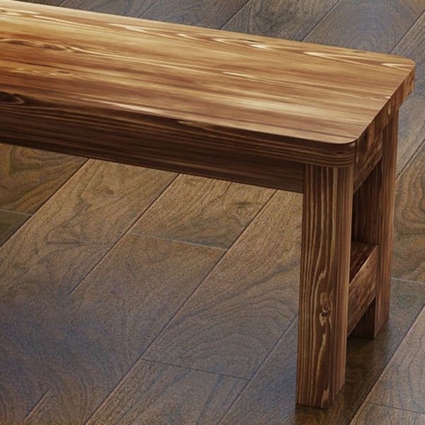 Banco di pino in legno in legno massiccio da 11,8 "Banca in legno in legno massiccio con gambe
