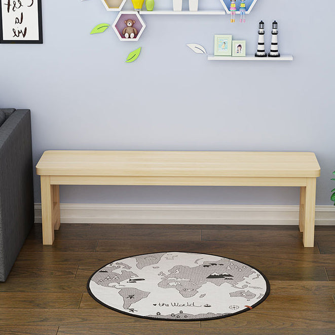 Banco di pino in legno in legno massiccio da 11,8 "Banca in legno in legno massiccio con gambe