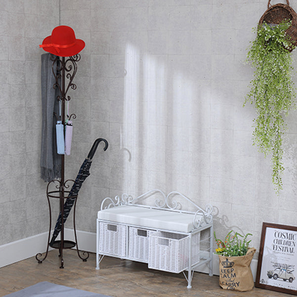 Rectangle 13.8" Wide Entryway Bench Traditional Upholstered Seating Bench with Cushioned Clearhalo 'Benches' 'Chairs & Seating' 'furn' 'furn_benches' 'Furniture' 'Living Room Furniture' 6089651