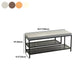12.6 Inch Wide Seating Bench Modern Metal Cushioned Entryway Bench Clearhalo 'Benches' 'Chairs & Seating' 'furn' 'furn_benches' 'Furniture' 'Living Room Furniture' 6089675