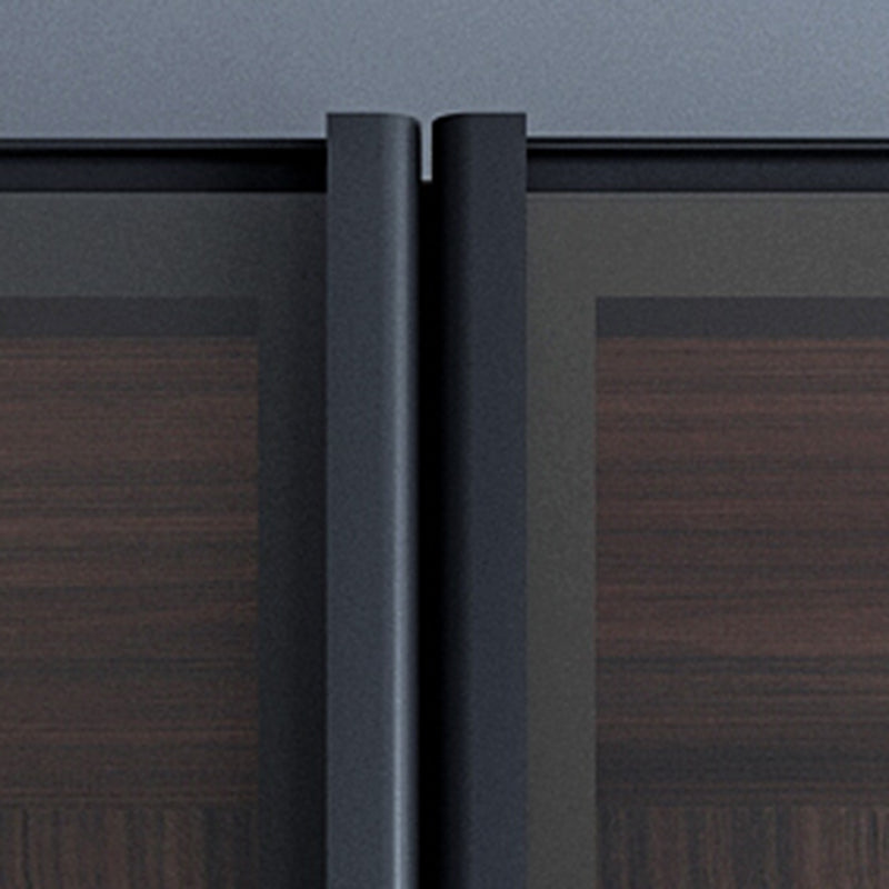 モダンな木製ディスプレイスタンドガラスドアリビングルーム用の収納キャビネット