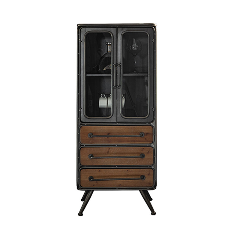 Modern Metal Display Stand Glass Doors Display Cabinet with Door for Living Room https: res.litfad.com site img item 2022 09 28 6089770 1200x1200.jpg Clearhalo 'Display & China Cabinets' 'display_china_cabinets' 'furn' 'furn_display_china_cabinets' 'Furniture' 'Kitchen & Dining Furniture' 6089770