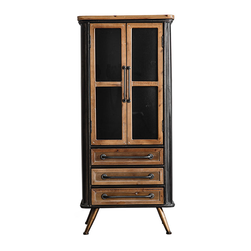 Modern Metal Display Stand Glass Doors Display Cabinet with Door for Living Room https: res.litfad.com site img item 2022 09 16 6089773 1200x1200.jpg Clearhalo 'Display & China Cabinets' 'display_china_cabinets' 'furn' 'furn_display_china_cabinets' 'Furniture' 'Kitchen & Dining Furniture' 6089773