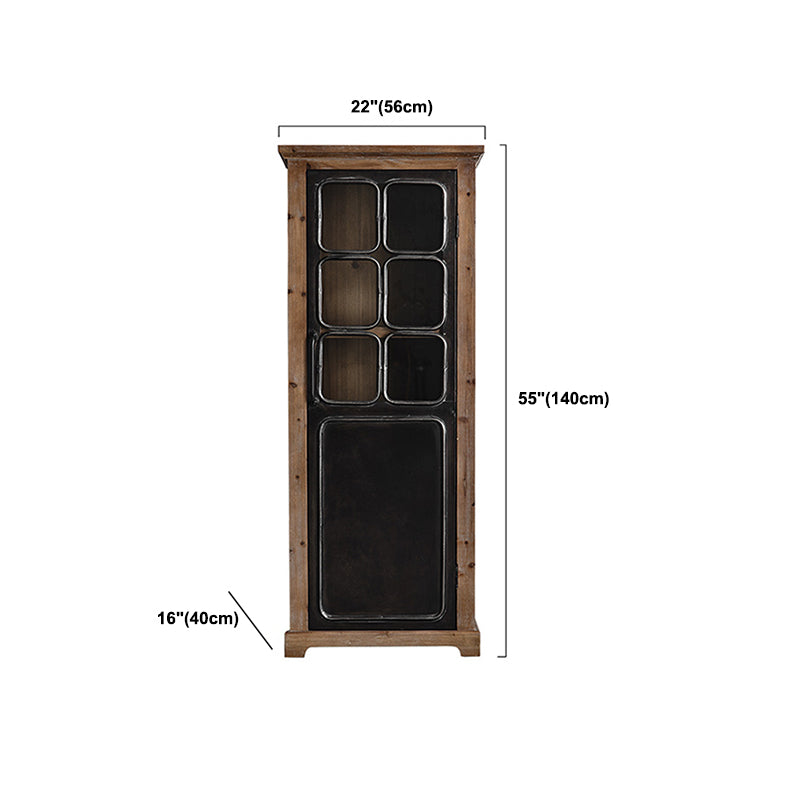 Modern Metal Display Stand Glass Doors Display Cabinet with Door for Living Room Clearhalo 'Display & China Cabinets' 'display_china_cabinets' 'furn' 'furn_display_china_cabinets' 'Furniture' 'Kitchen & Dining Furniture' 6089788
