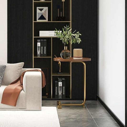 1 Regal zeitgenössischer Nachttisch Holz Nachttisch, 23,6 "groß