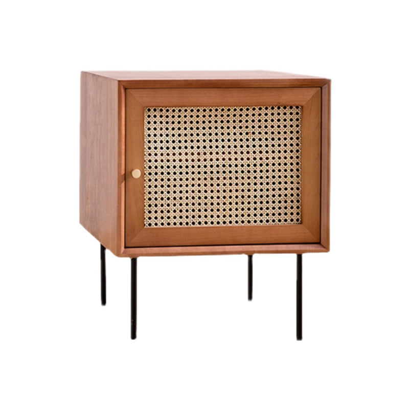 Solid Wood Bed Nightstand Contemporary Night Table with Cabinets Clearhalo 'Bedroom Furniture' 'furn' 'furn_night_stand' 'Furniture' 'night_stand' 'Nightstands' 6089861