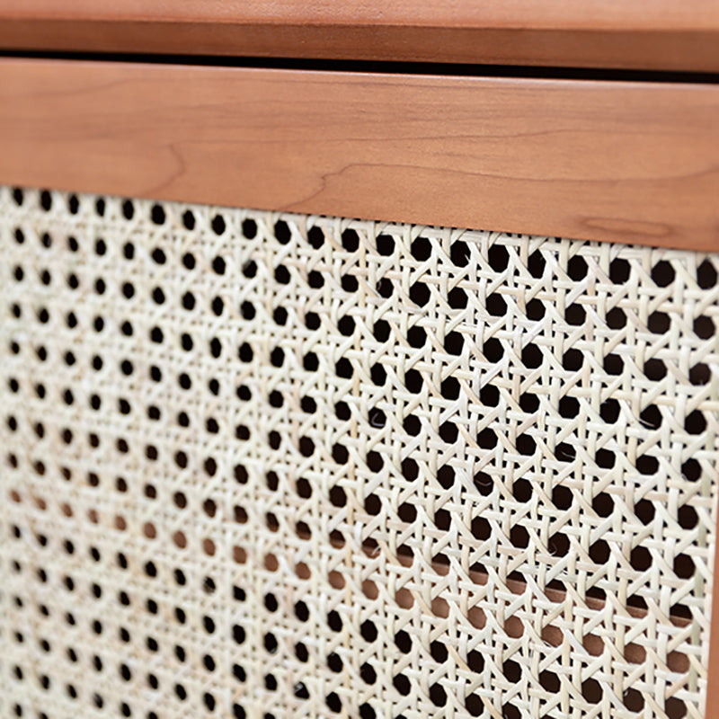 Solid Wood Bed Nightstand Contemporary Night Table with Cabinets Clearhalo 'Bedroom Furniture' 'furn' 'furn_night_stand' 'Furniture' 'night_stand' 'Nightstands' 6089869