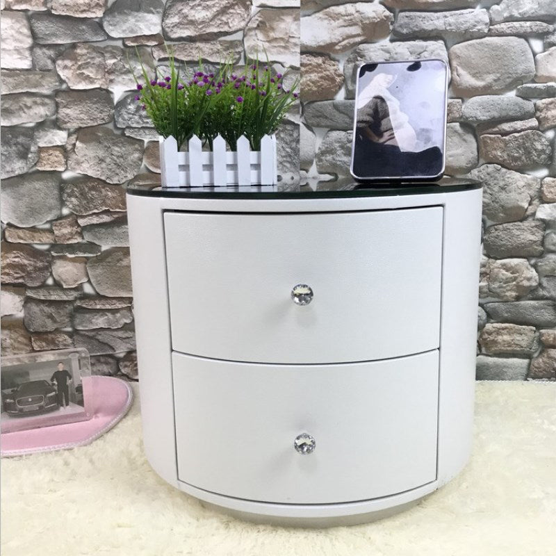 Night-tands de lit en bois faux en bois moderne avec 2 tiroirs