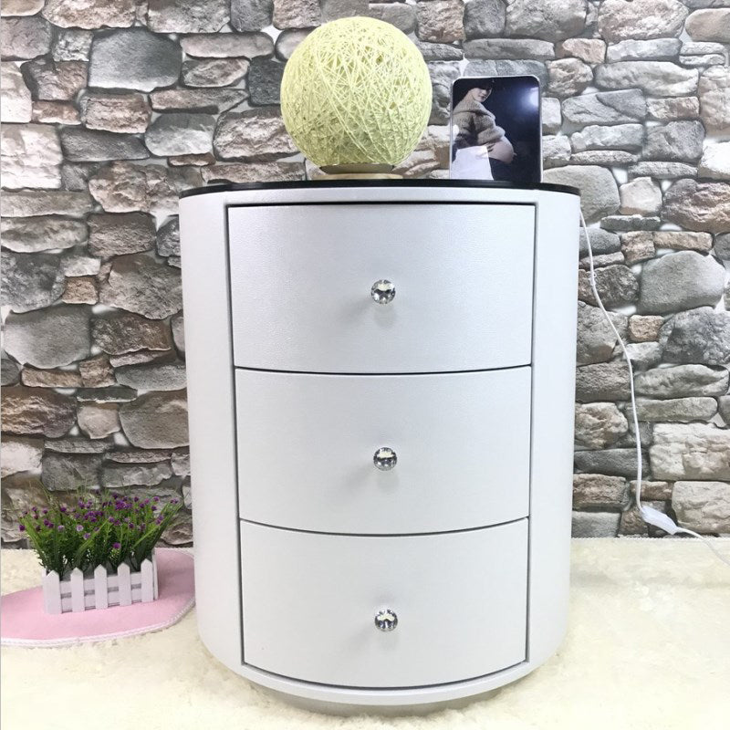 Night-tands de lit en bois faux en bois moderne avec 2 tiroirs