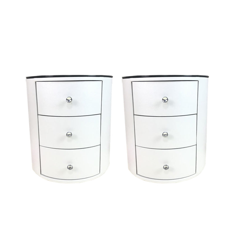 Night-tands de lit en bois faux en bois moderne avec 2 tiroirs