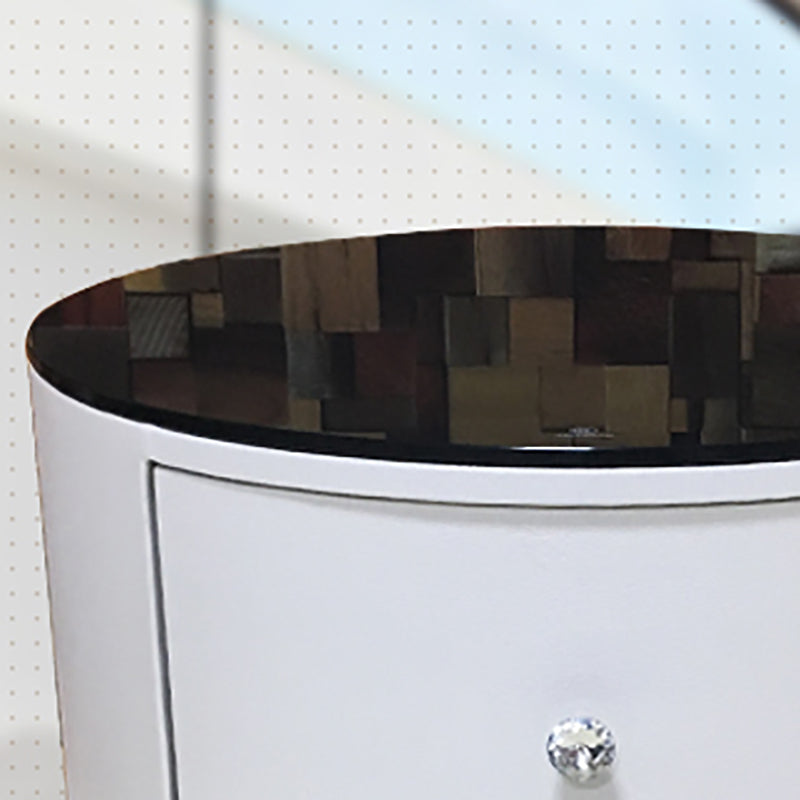 Night-tands de lit en bois faux en bois moderne avec 2 tiroirs