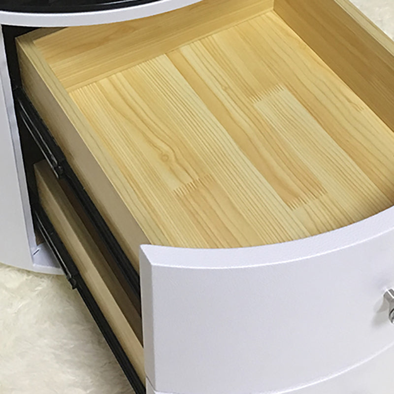 Night-tands de lit en bois faux en bois moderne avec 2 tiroirs