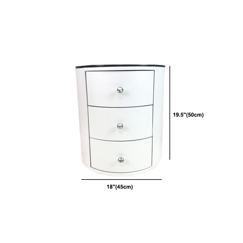 Night-tands de lit en bois faux en bois moderne avec 2 tiroirs