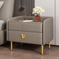 Mesa de noche moderna del gabinete de la cama y de cuero falso, 20 "L x 16" W x 20 "H
