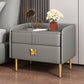 Mesa de noche moderna del gabinete de la cama y de cuero falso, 20 "L x 16" W x 20 "H