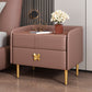 Mesa de noche moderna del gabinete de la cama y de cuero falso, 20 "L x 16" W x 20 "H