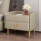 Mesa de noche moderna del gabinete de la cama y de cuero falso, 20 "L x 16" W x 20 "H