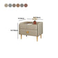 Mesa de noche moderna del gabinete de la cama y de cuero falso, 20 "L x 16" W x 20 "H