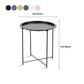Contemporary Metal Accent Table Nightstand 19.68" Tall Bed Nightstand