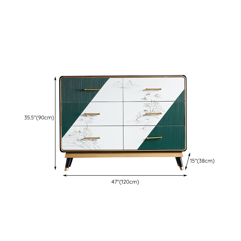 Stone Storage Chest Modern Storage Chest Dresser with 3/5/6 Drawers Clearhalo 'Bedroom Furniture' 'Dressers & Chests' 'dressers_chests' 'furn' 'furn_dressers_chests' 'Furniture' 6090033