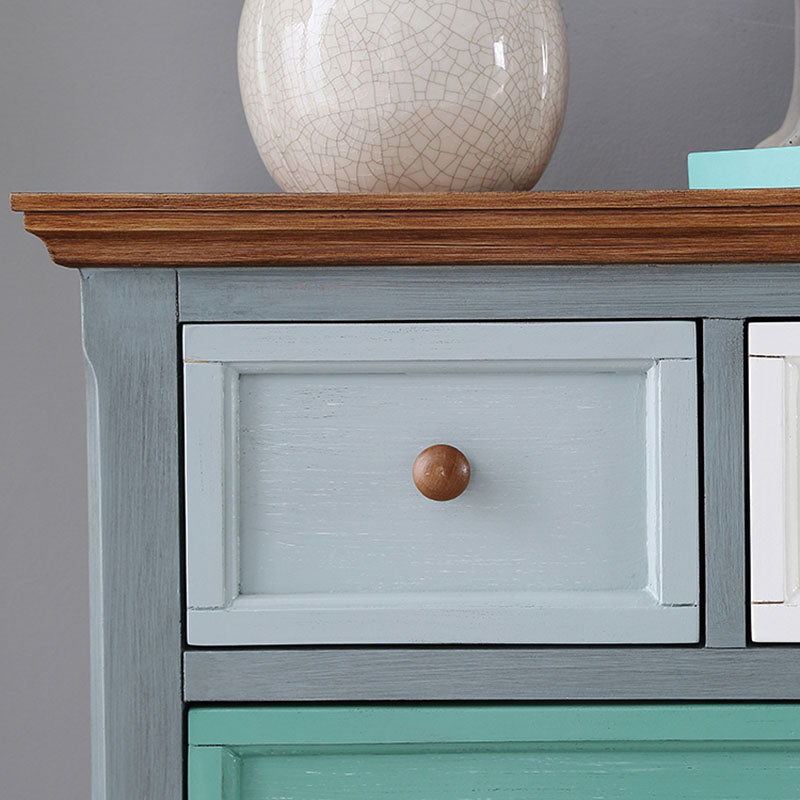 Coastal opbergkist vervaardigd houten dressoir met 3/5/6/8 laden