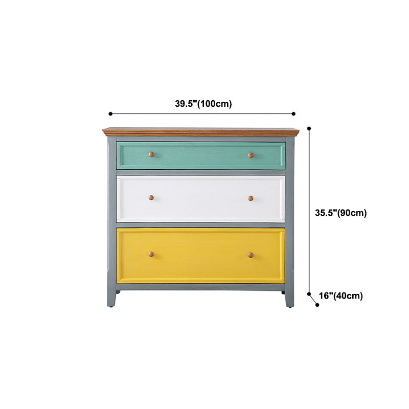 Coastal opbergkist vervaardigd houten dressoir met 3/5/6/8 laden