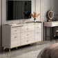 Stone Glam Chest Slaapkamer opbergkist in wit met laden