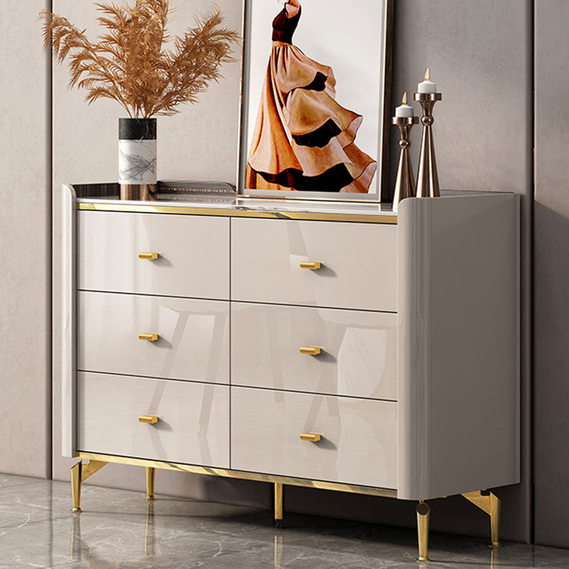 Stone Glam Chest Slaapkamer opbergkist in wit met laden