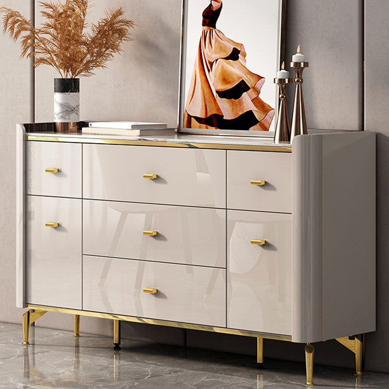 Stone Glam Chest Slaapkamer opbergkist in wit met laden