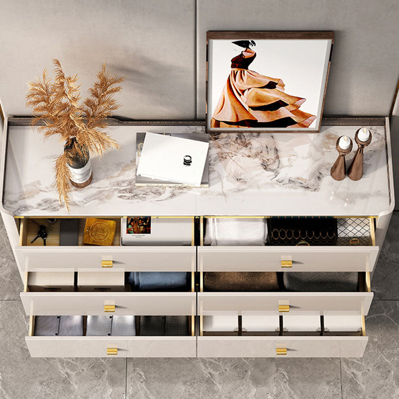 Stone Glam Chest Slaapkamer opbergkist in wit met laden