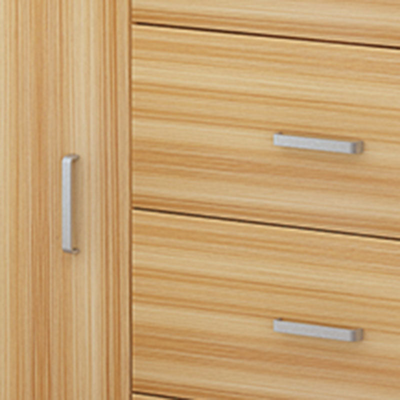 Eigentijdse slaapkamer gemanipuleerde houten opbergkast slaapkamer kist met laden