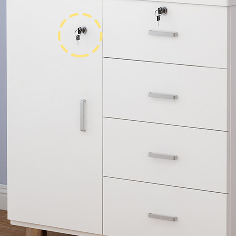 Eigentijdse slaapkamer gemanipuleerde houten opbergkast slaapkamer kist met laden