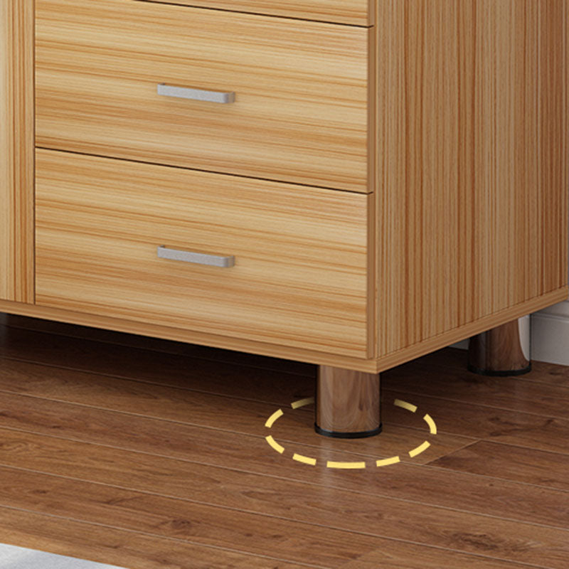 Eigentijdse slaapkamer gemanipuleerde houten opbergkast slaapkamer kist met laden