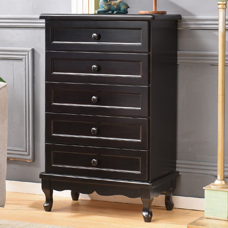 Coffre de rangement nautique en bois massif, coffre de chambre à coucher avec plusieurs tiroirs