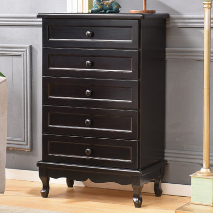Coffre de rangement nautique en bois massif, coffre de chambre à coucher avec plusieurs tiroirs