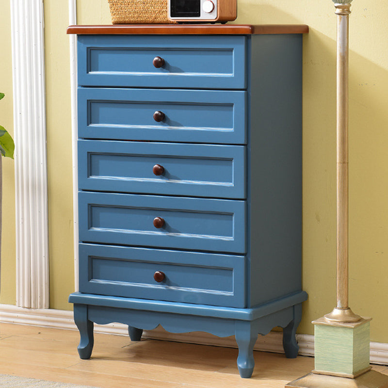 Coffre de rangement nautique en bois massif, coffre de chambre à coucher avec plusieurs tiroirs