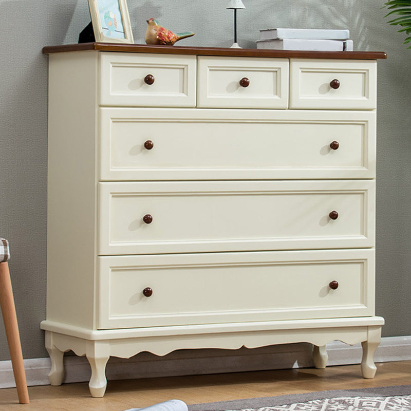 Coffre de rangement nautique en bois massif, coffre de chambre à coucher avec plusieurs tiroirs