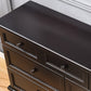 Coffre de rangement nautique en bois massif, coffre de chambre à coucher avec plusieurs tiroirs