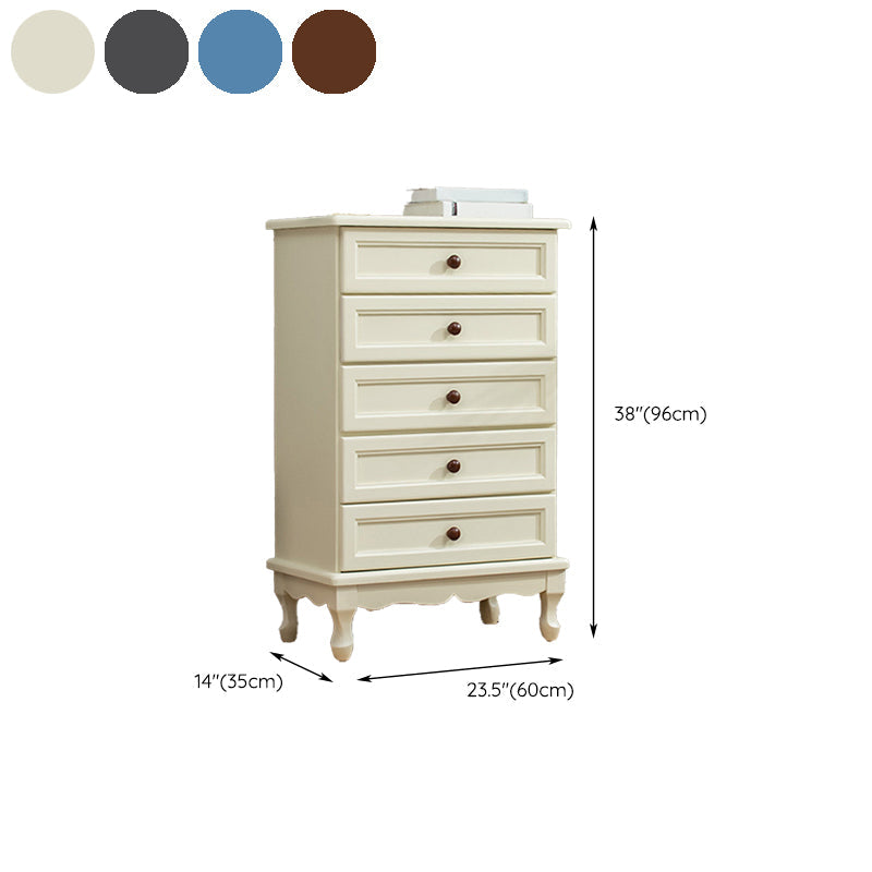 Coffre de rangement nautique en bois massif, coffre de chambre à coucher avec plusieurs tiroirs
