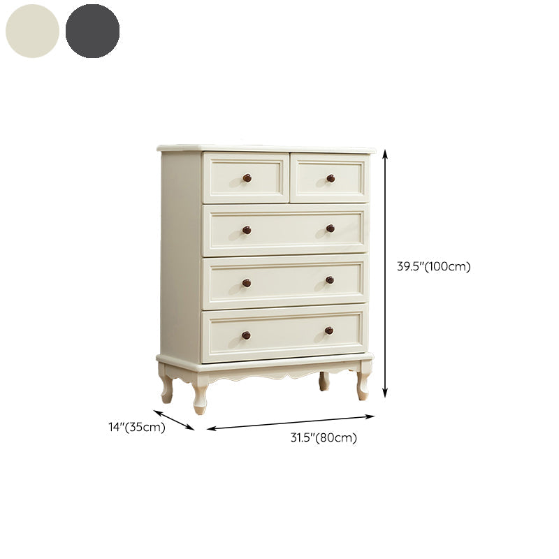 Coffre de rangement nautique en bois massif, coffre de chambre à coucher avec plusieurs tiroirs