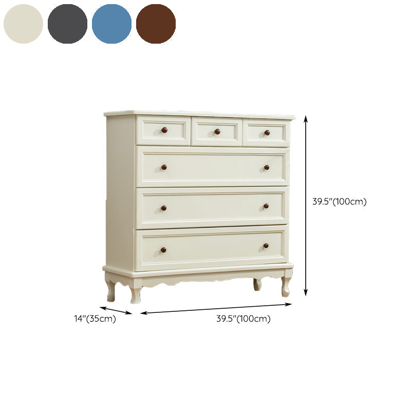 Coffre de rangement nautique en bois massif, coffre de chambre à coucher avec plusieurs tiroirs