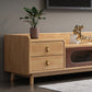 Contemporary Wood TV Stand Enclosed Storage TV Media Stand for Living Room Clearhalo 'furn' 'furn_tv_stands_entertainment_centers' 'Furniture' 'Living Room Furniture' 'TV Stands & Entertainment Centers' 'TV Stands & Media Storage Furniture' 'tv_stands_entertainment_centers' 6090352