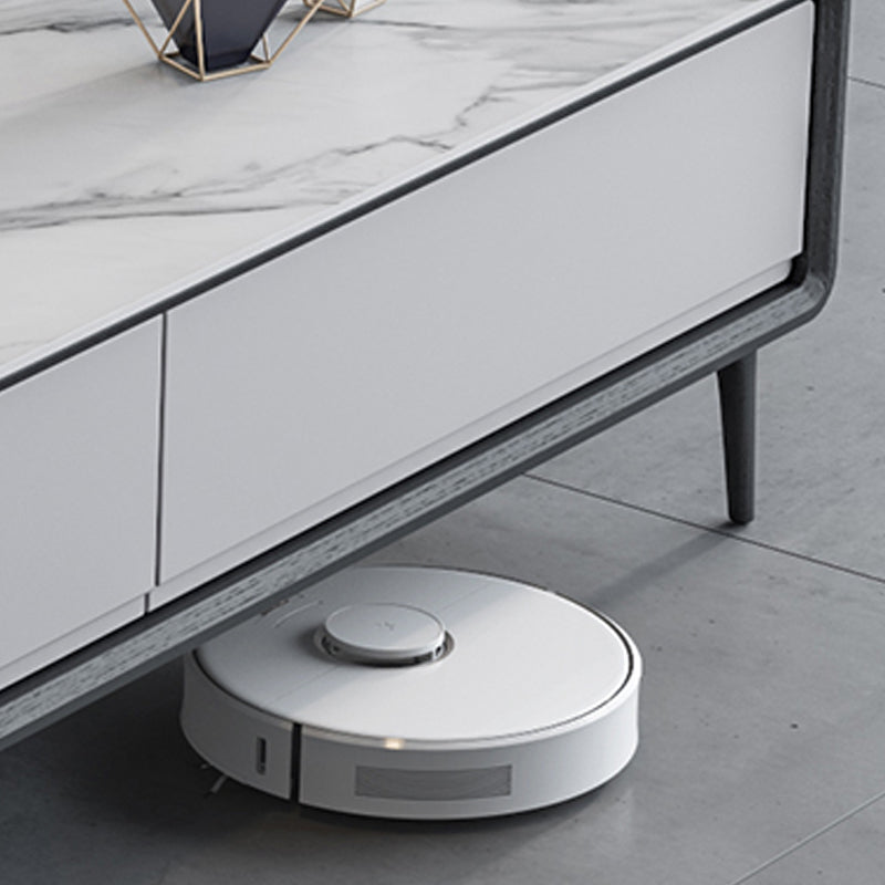 Modern Stone TV Media Stand 16" W Enclosed Storage TV Stand Console with Drawers Clearhalo 'furn' 'furn_tv_stands_entertainment_centers' 'Furniture' 'Living Room Furniture' 'TV Stands & Entertainment Centers' 'TV Stands & Media Storage Furniture' 'tv_stands_entertainment_centers' 6090400