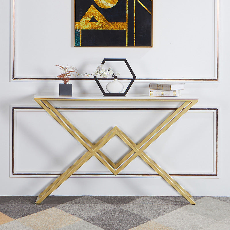 31.5 "Tall Glam Accent Tabel 1-plank marmerconsole Tafel voor Hall