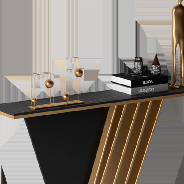 Contemporary Console Accent Table Antique Finish Console Sofa Table Clearhalo 'Console Tables' 'console_tables' 'Entry & Mudroom Furniture' 'furn' 'furn_console_tables' 'Furniture' 6090509