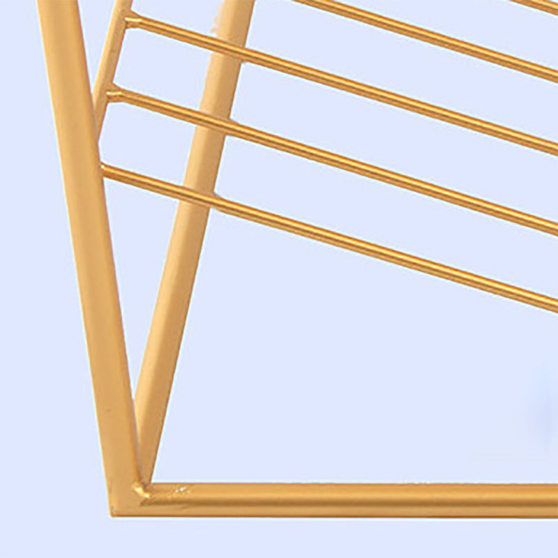 Moderne accenttafel nachtkastje glas nachttafel met planken, 19,7 "lang